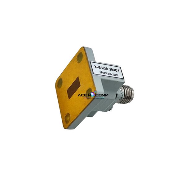 Adaptor, WR28 to 2.92mm Female End Launch