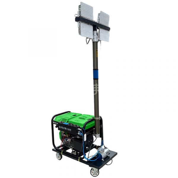 Đèn nâng khí nén máy phát điện diesel di động 3kW