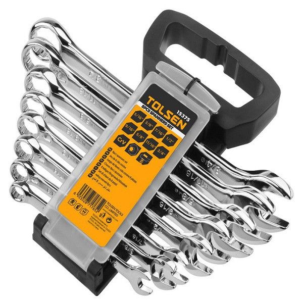 Cờ Lê Miệng - Vòng hệ Inch Bộ 8 Cây CN