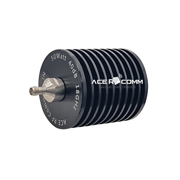 SMA(f,f) 50Watt 18GHz, 40dB, Dia 64mm