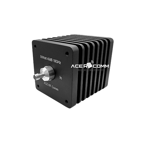 SMA(f,f) 50Watt 18GHz, 40dB, SQ 64mm