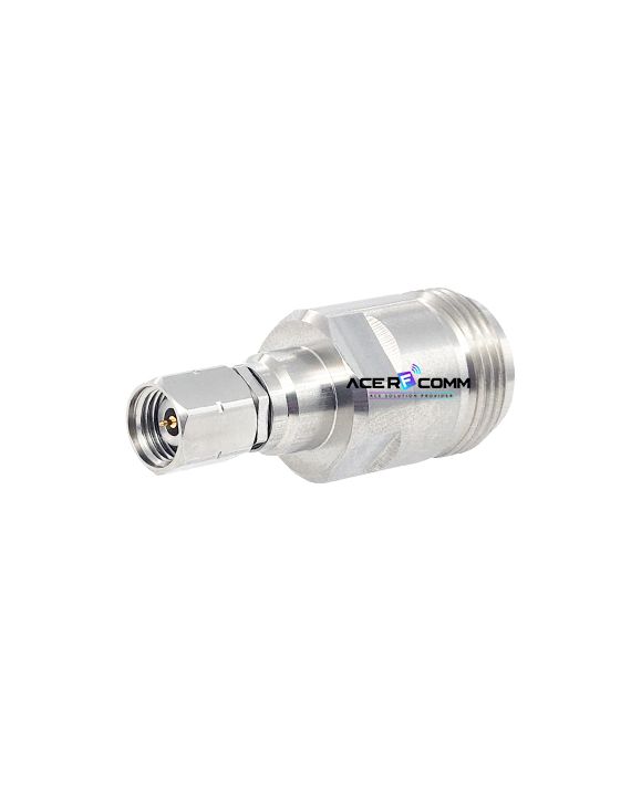 Adaptor, 2.4mm Male to N Female 18GHz