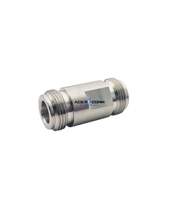 Adaptor, N Female to N Female 18GHz, Stainless Steel