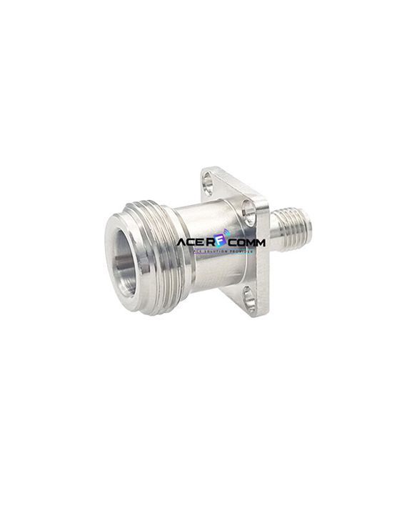 Adaptor, SMA female to N female 4Hole, SQ17.5mm
