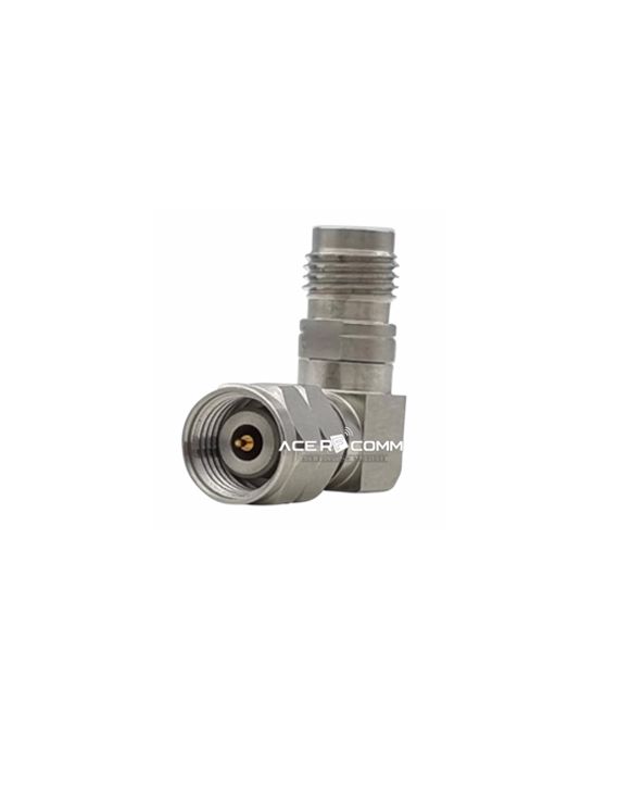 Adaptor, 2.4mm Male to 2.4mm Female Right Angle