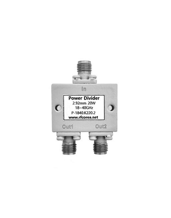 Power Divider, 2.92mm 2Way 20Watt 18~40GHz 