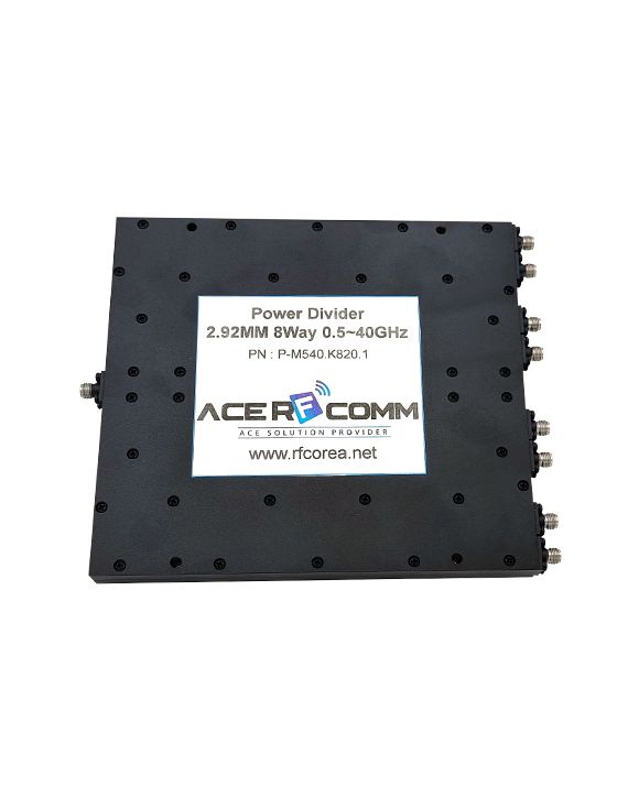 Power Divider, 2.92MM 8Way 20Watt 0.5~40GHz