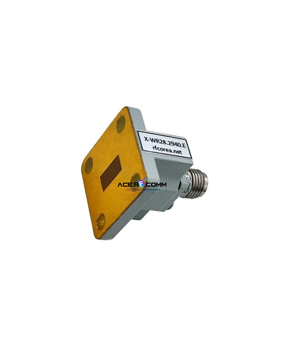 Adaptor, WR28 to 2.92mm Female End Launch