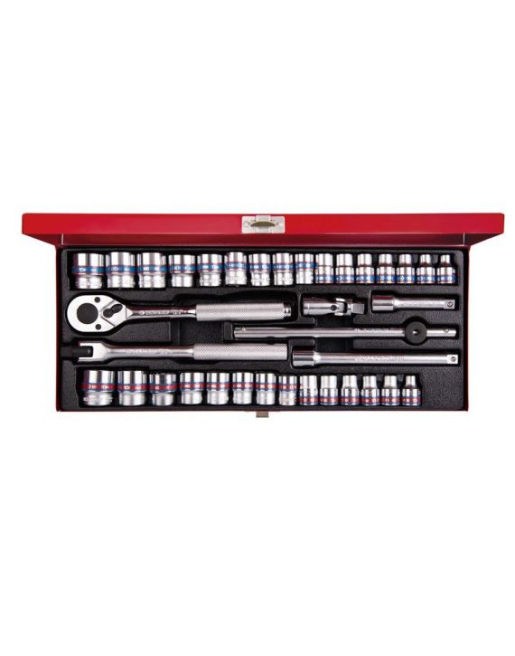 Bộ tuýp 36 chi tiết hệ inch và hệ mét Kingtony 3036CR