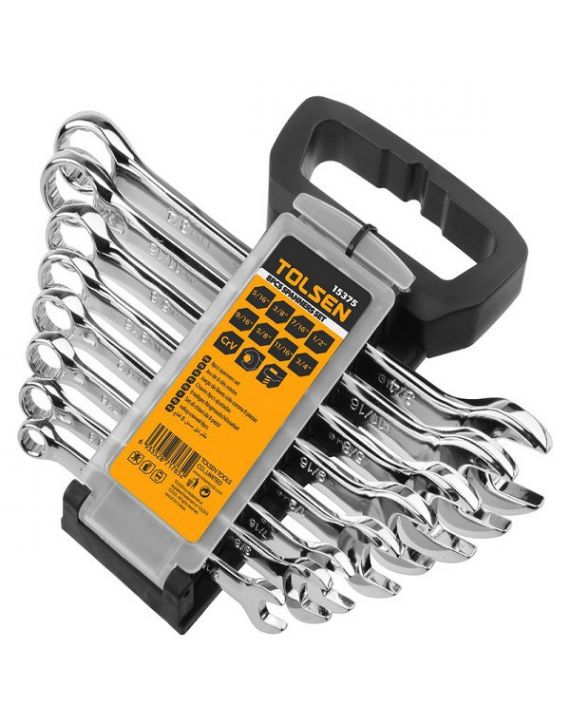Cờ Lê Miệng - Vòng hệ Inch Bộ 8 Cây CN