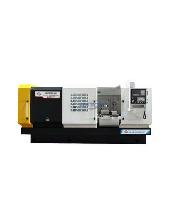 Máy tiện CNC tiện ren ống khoan lớn Qk1322