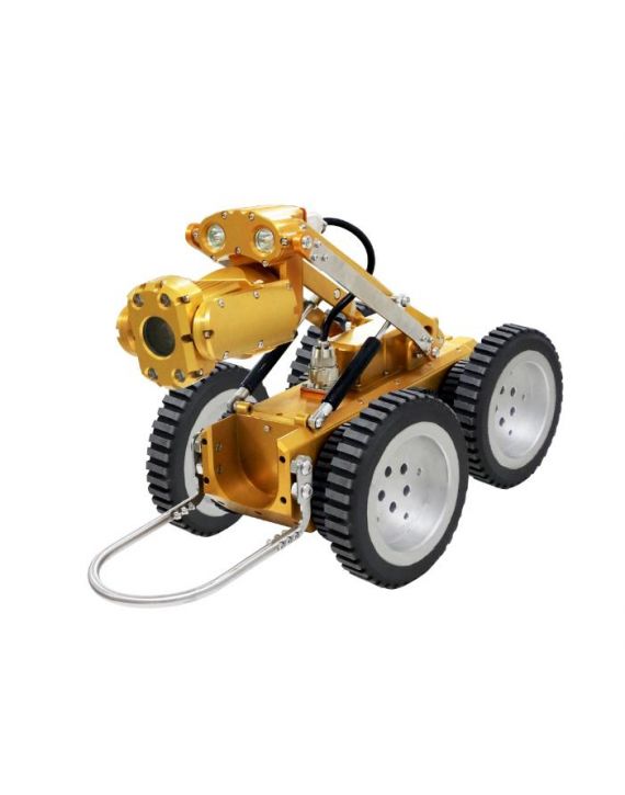 Robot bánh xích kiểm tra ống nghiêng 360 độ