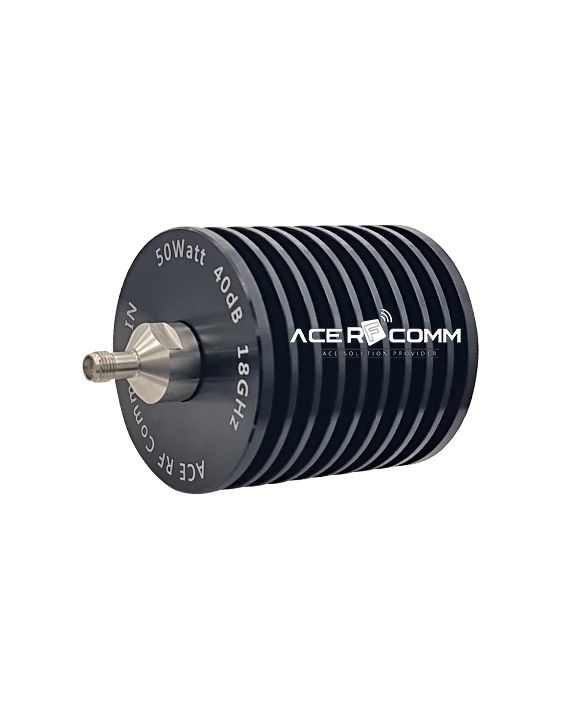 SMA(f,f) 50Watt 18GHz, 40dB, Dia 64mm