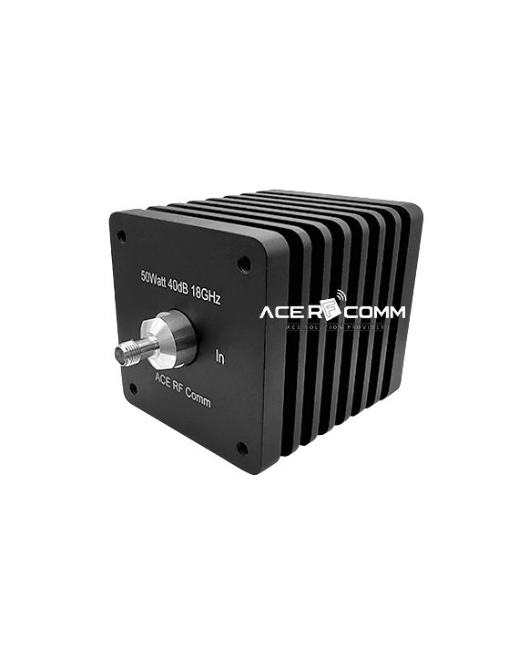 SMA(f,f) 50Watt 18GHz, 40dB, SQ 64mm