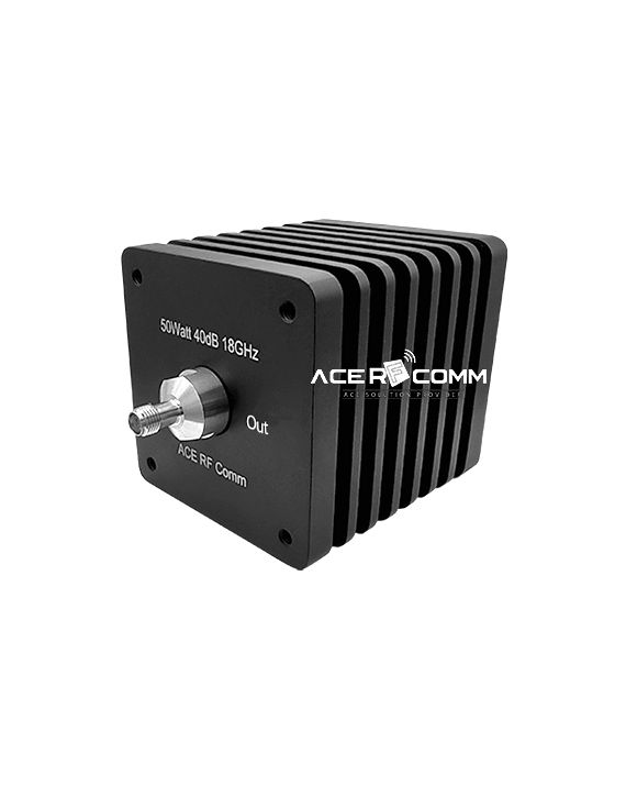 SMA(m,f) 50Watt 18GHz, 40dB, SQ 64mm