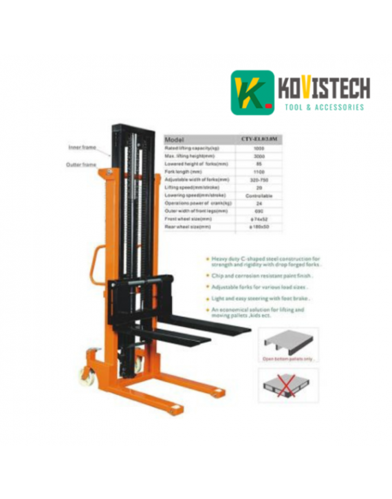 Xe nâng bàn tải trọng 150kg Niuli TT150
