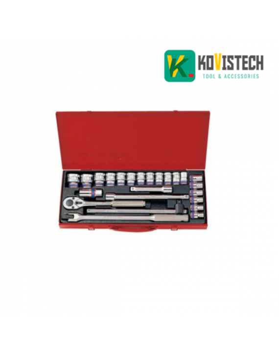 Bộ tuýp 33 chi tiết hệ mét Kingtony 4034MR 1/2